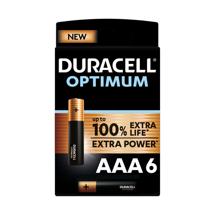 Duracell Optimum AAA Alkaline Batteries 1.5V - 6 pack